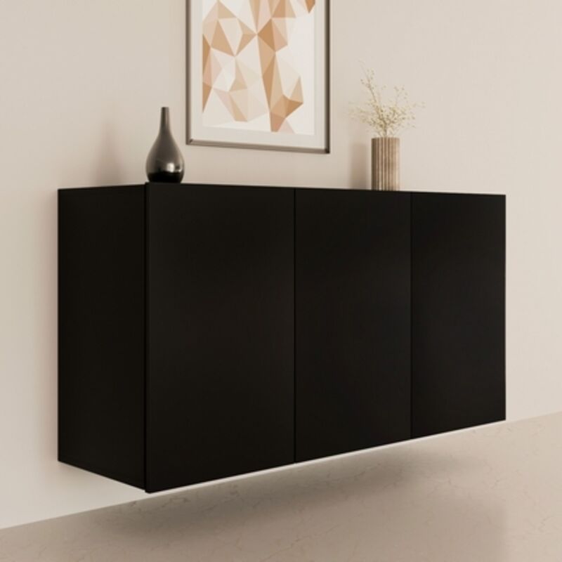Buffet mural 3 portes Idao Noir