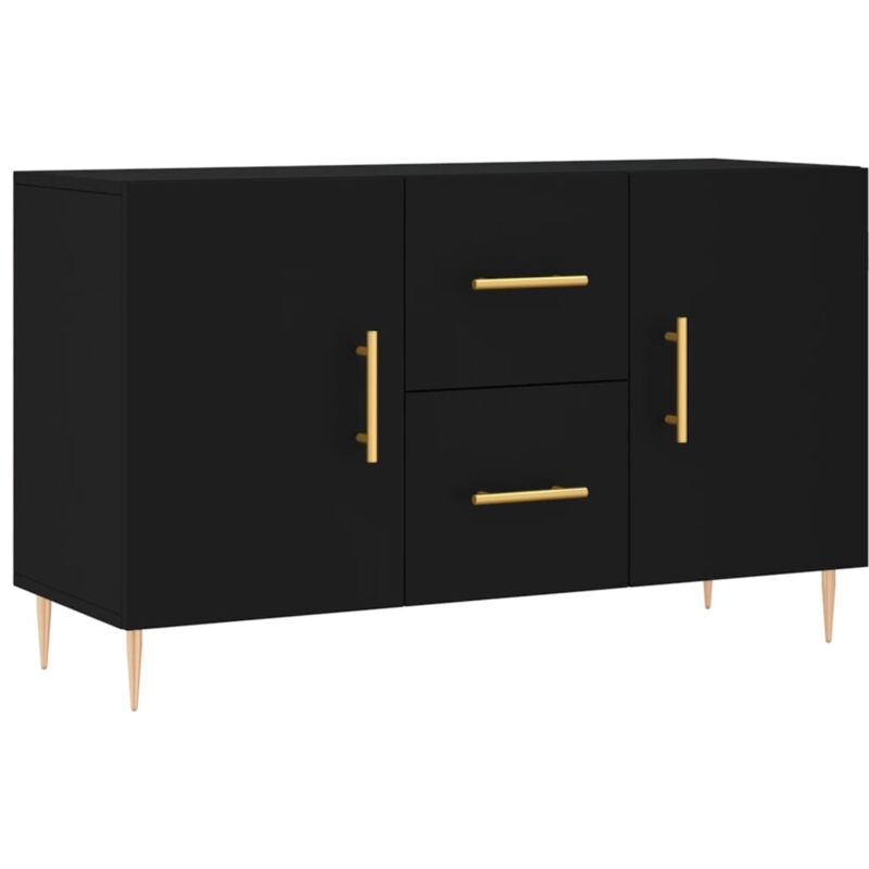 Vidaxl - Buffet noir 100x36x60 cm bois d'ingénierie