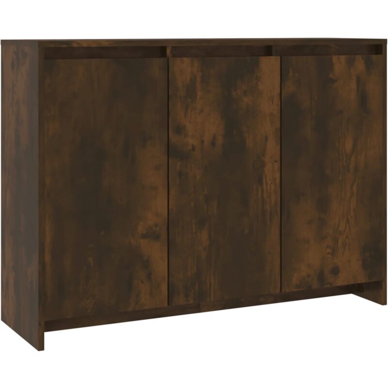 Vidaxl - Buffet Chêne fumé 102x33x75 cm Bois d'ingénierie