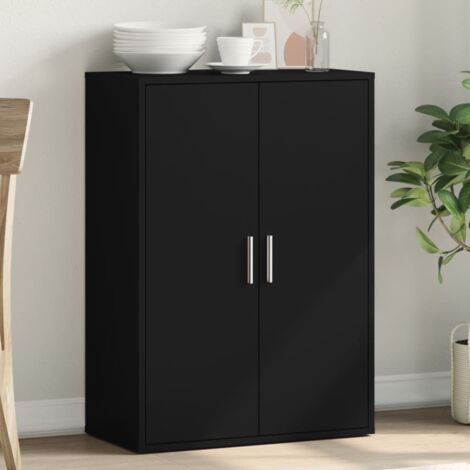 Buffet noir 60x31x84 cm bois d'ingénierie vidaXL