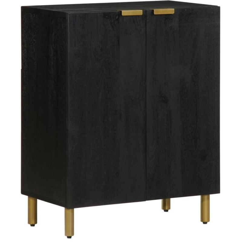 Vidaxl - Buffet noir 60x33x75 cm bois d'ingénierie