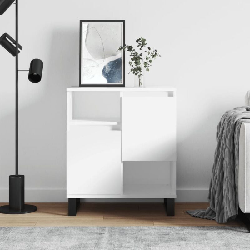 Vidaxl - Buffet Blanc 60x35x70 cm Bois d'ingénierie