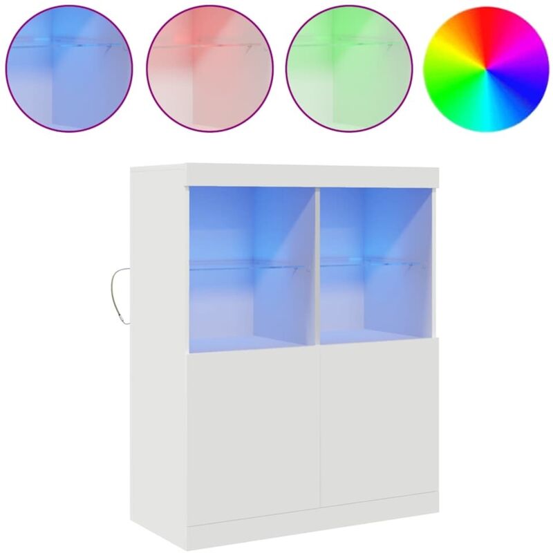 Buffet blanc 81x37x100 cm bois d'ingénierie vidaXL