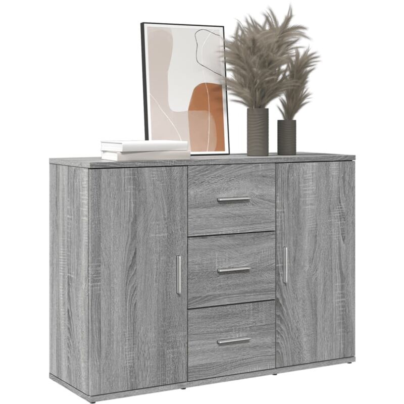Vidaxl - Buffet sonoma gris 90,5x29,5x65 cm bois d'ingénierie