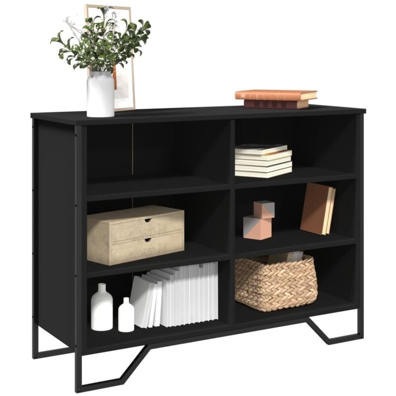 Vidaxl - Buffet noir 101x35,5x74,5 cm bois d'ingénierie