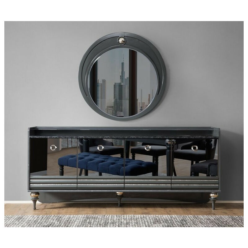 Buffet puma 4 portes + miroir - Miroir