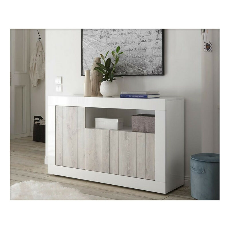 Azura Home Design - Buffet samantha 3 portes et une niche 138x86 cm