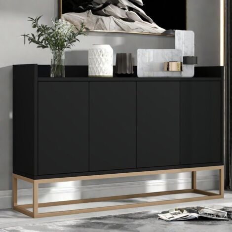Buffet sehr - TANANT - Modern - 4 Türen - Schwarz - 120x30x80cm