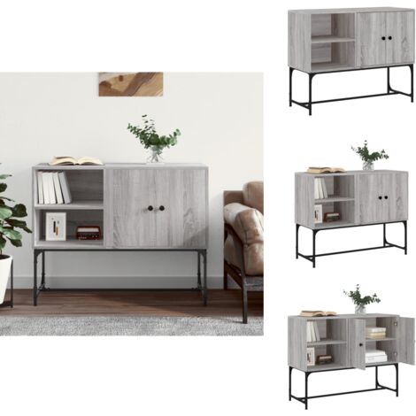 Buffet sonoma gris 100x40x79,5 cm bois d'ingénierie - Buffet Industriel - Meuble De Rangement - Armoire - Commode - Mobilier