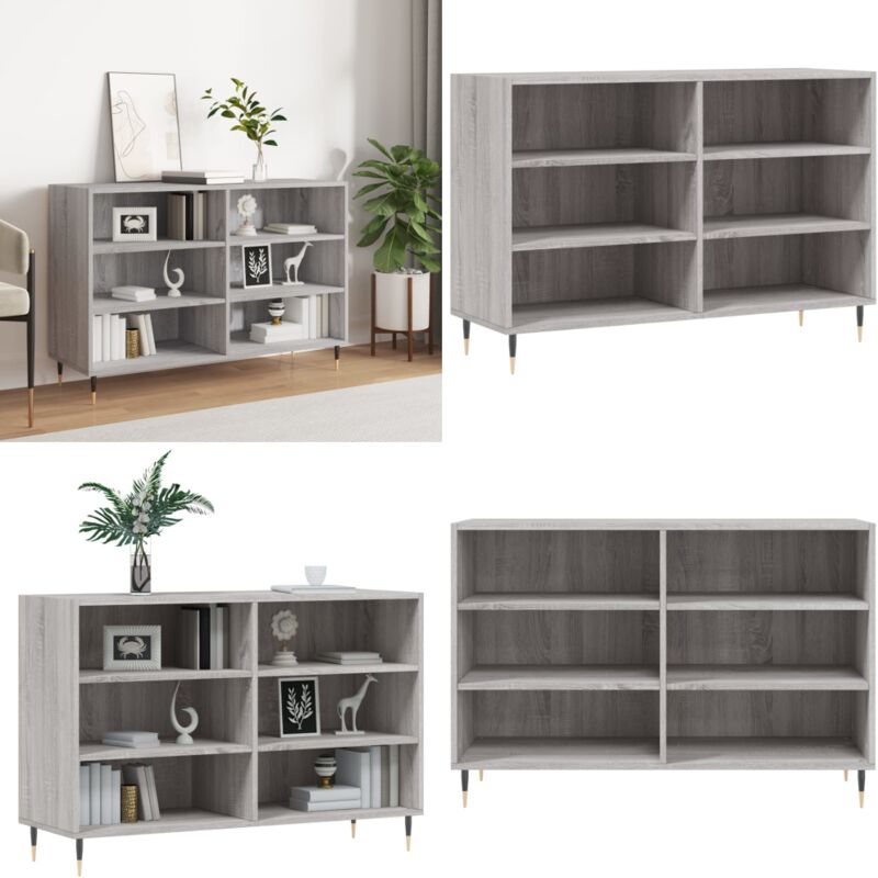 Vidaxl - Buffet sonoma gris 103,5x35x70 cm bois d'ingénierie - Buffet Design Moderne - Buffet Cuisine - Armoire Rangements - Meuble Rangement Salon
