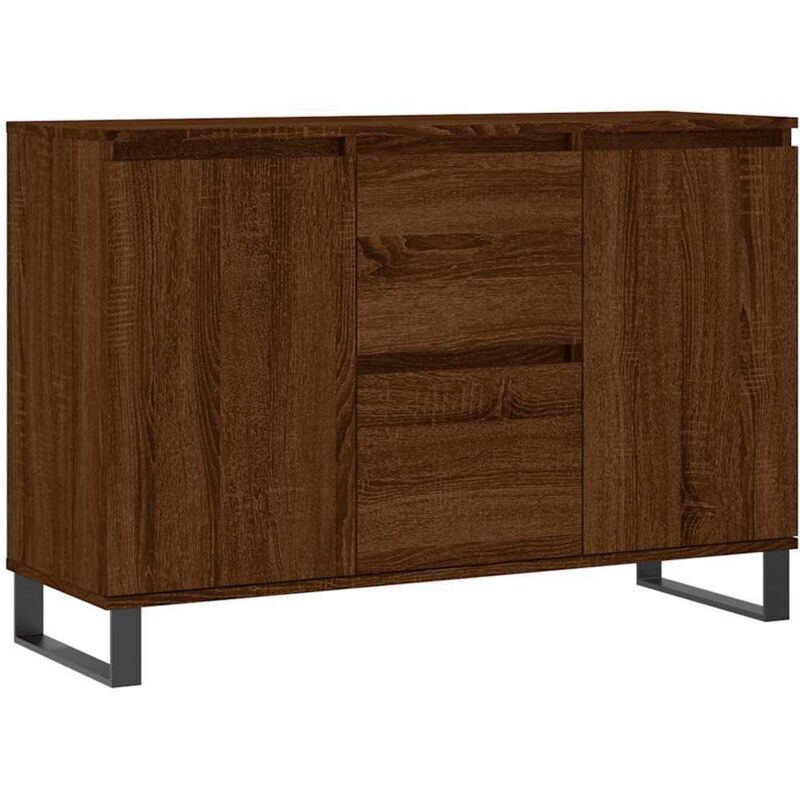 Vidaxl - Buffet chêne marron 104x35x70 cm bois d'ingénierie