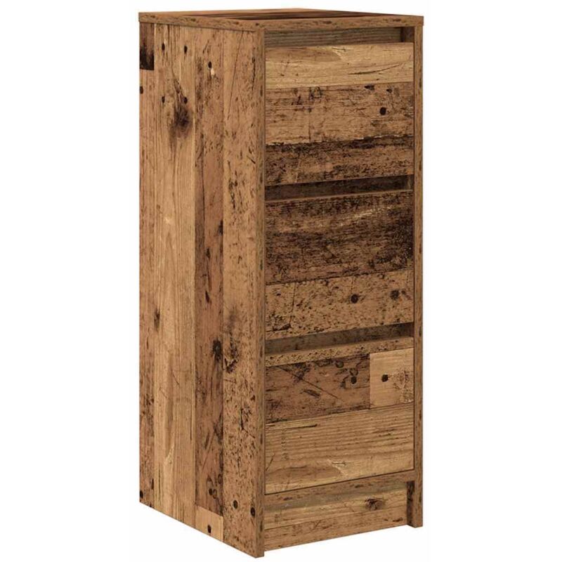 Vidaxl - Buffet vieux bois 29,5x34x76 cm bois d'ingénierie