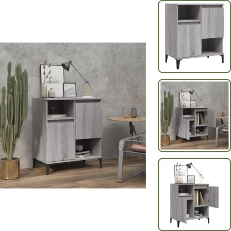 Buffet Sonoma gris 60x35x70 cm Bois d'ingénierie - Buffet - Armoire - Meuble De Rangement - Mobilier - Salon