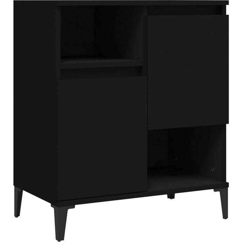 Buffet Noir 60x35x70 cm Bois d'ingénierie vidaXL