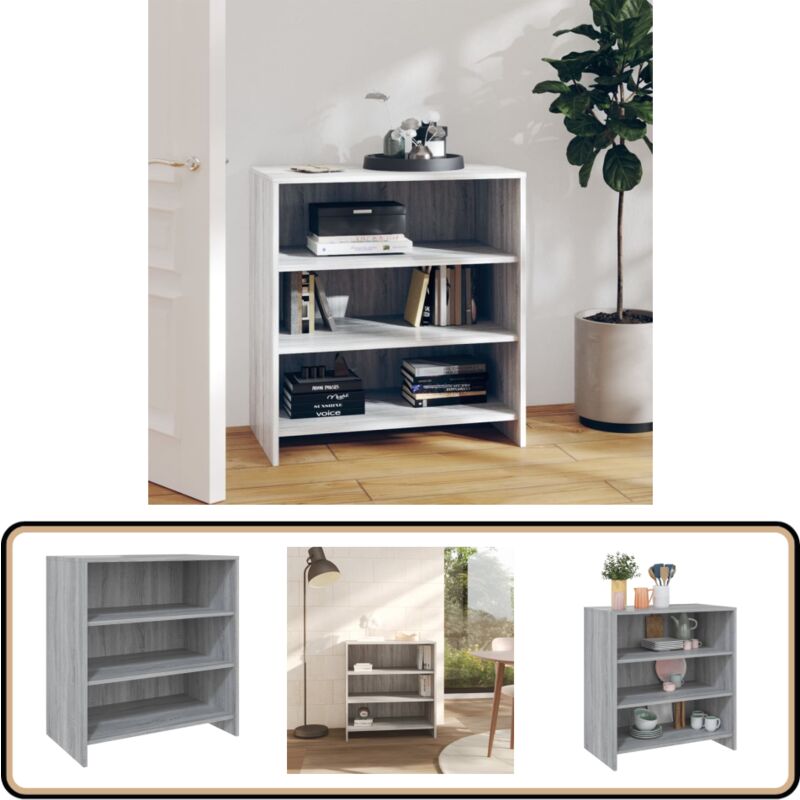 Vidaxl - Buffet Sonoma gris 70x40,5x75 cm Bois d'ingénierie - Buffet - Meuble De Rangement - Commode - Mobilier - Design Moderne