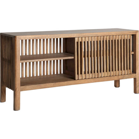 Buffet style nordique en bois de manguier finition naturelle - Brun naturel bois de manguier