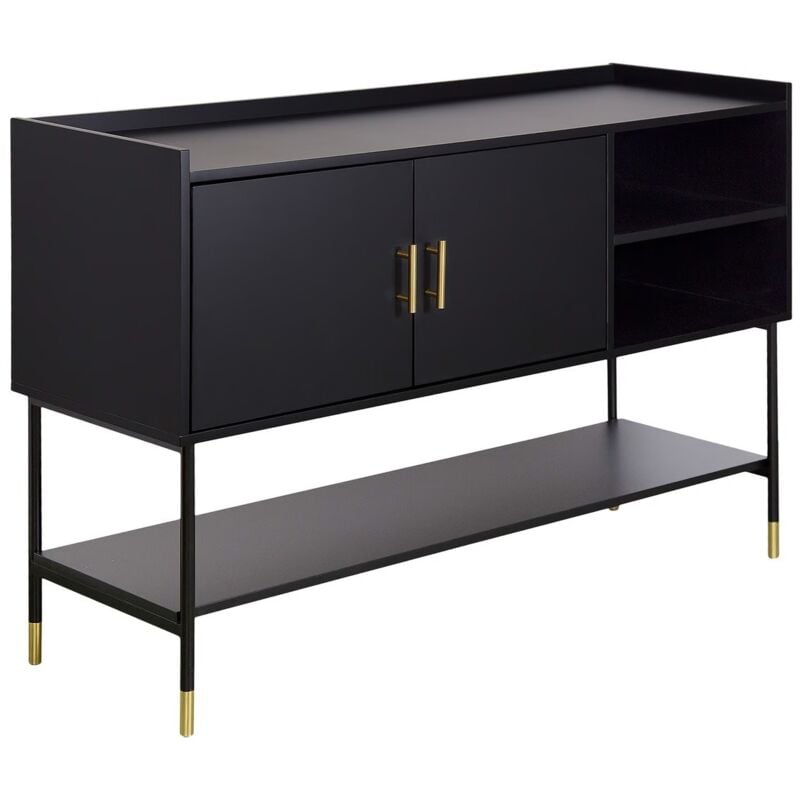 Buffet 2 portes Tedy Noire Atmosphera