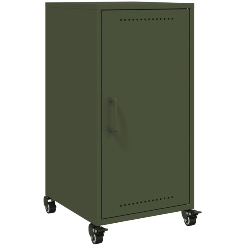 Buffet vert olive 36x39x72 cm acier vidaXL