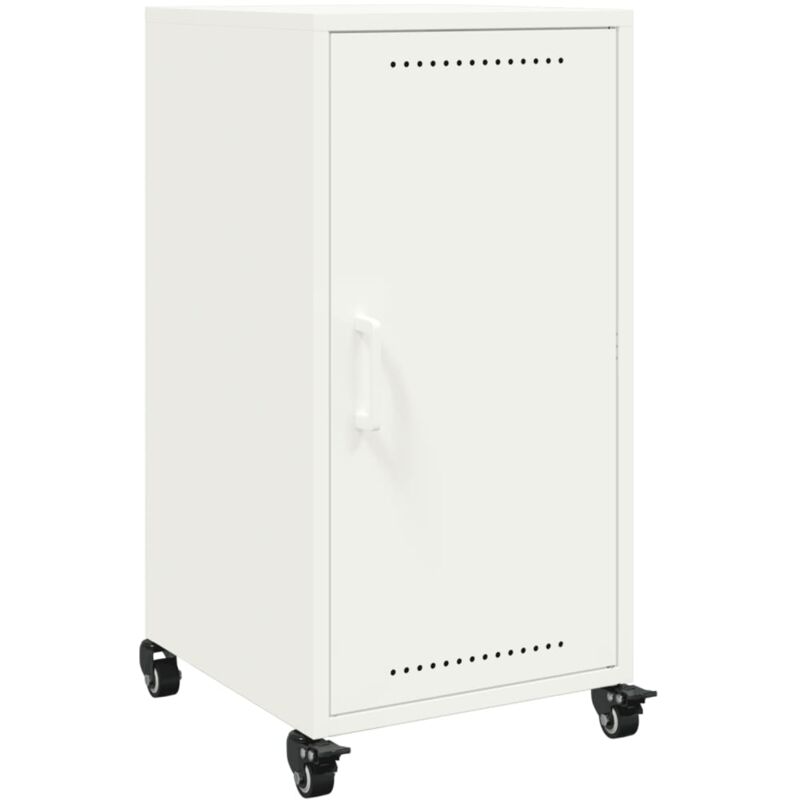 Vidaxl - Buffet blanc 36x39x72 cm acier