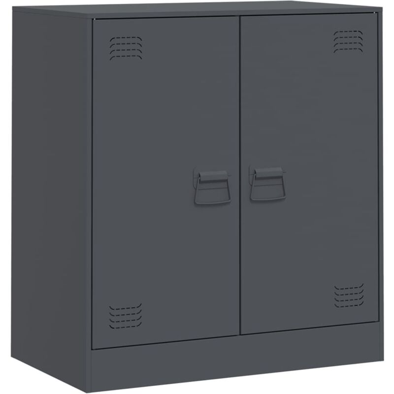 Vidaxl - Buffet anthracite 67x39x73 cm acier