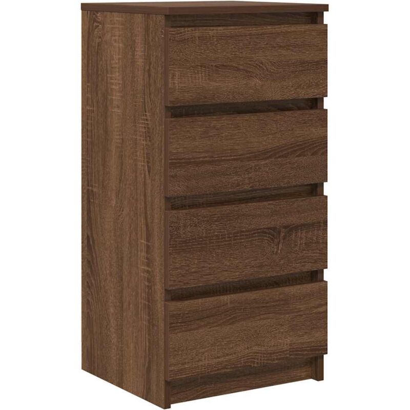 Vidaxl - Buffet chêne marron 37,5x35x76 cm bois d'ingénierie