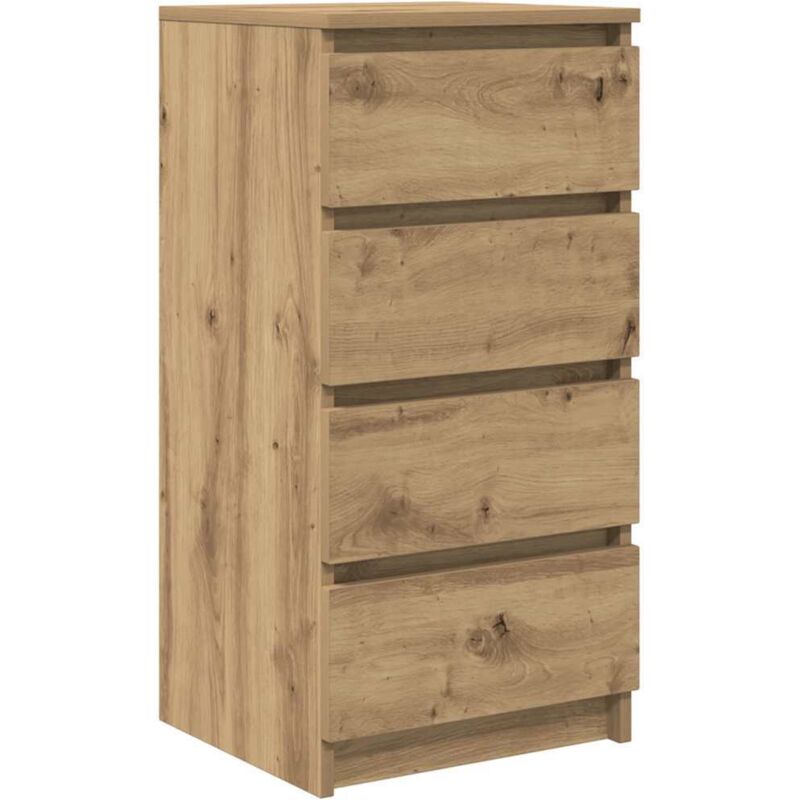 Vidaxl - Buffet chêne artisanal 37,5x35x76 cm bois d'ingénierie