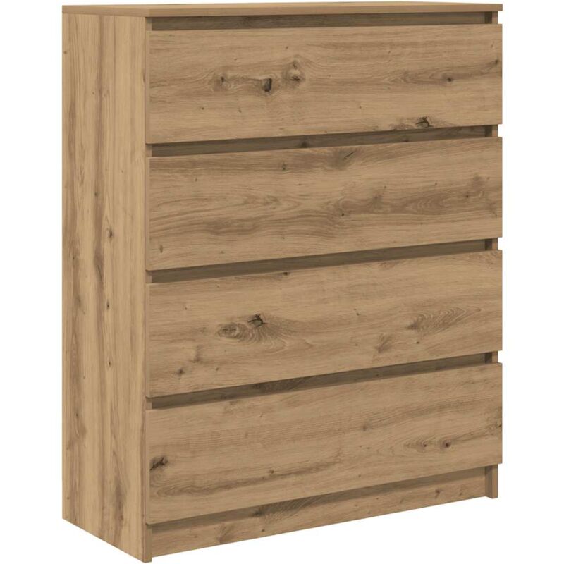 Vidaxl - Buffet chêne artisanal 80x35x99 cm bois d'ingénierie