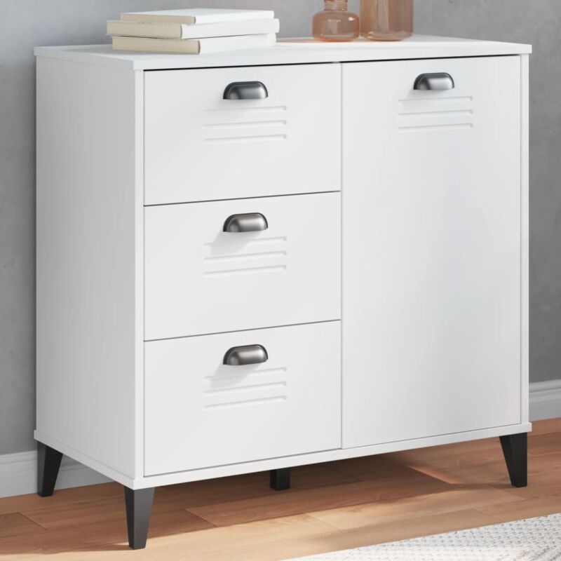 Buffet viken blanc 80x40x80 cm bois d'ingénierie - Vidaxl