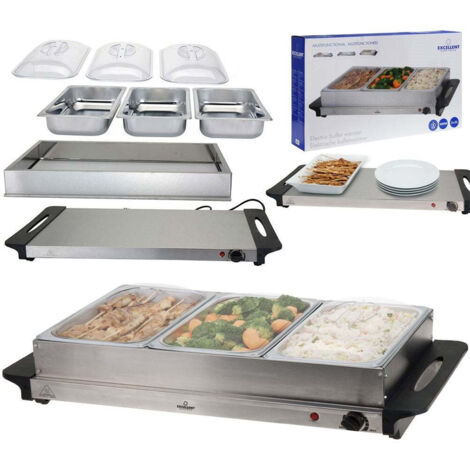 Buffet warmer with 3 containers - ideal for catering