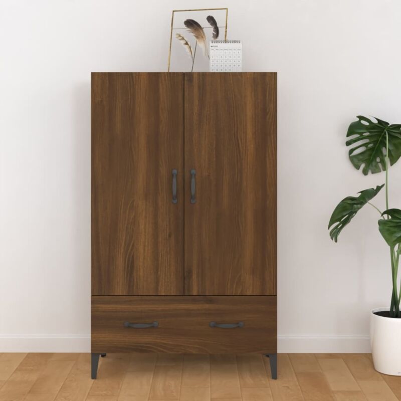 Buffet, Bahut, Armoire de rangement Chêne marron 70x31x115 cm Bois d'ingénierie FR445455 design in