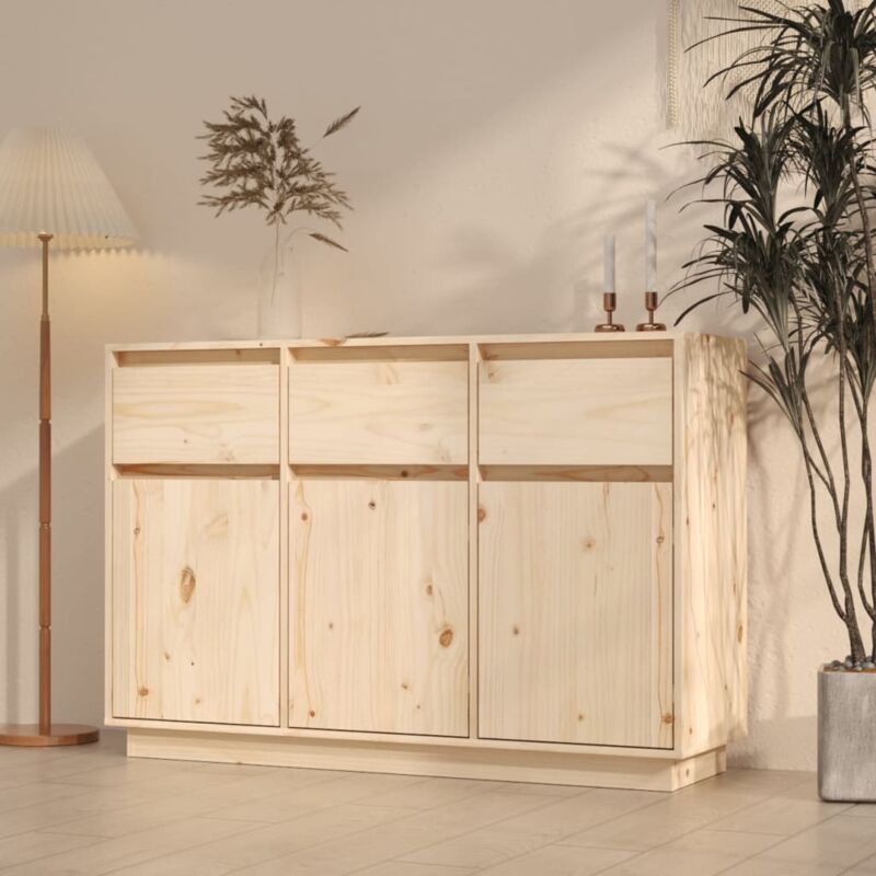 Buffet,Meuble de Rangement,Bahut pour Salon, Salle à Manger, Cuisine 110x34x75 cm Bois massif de pin CFW621664
