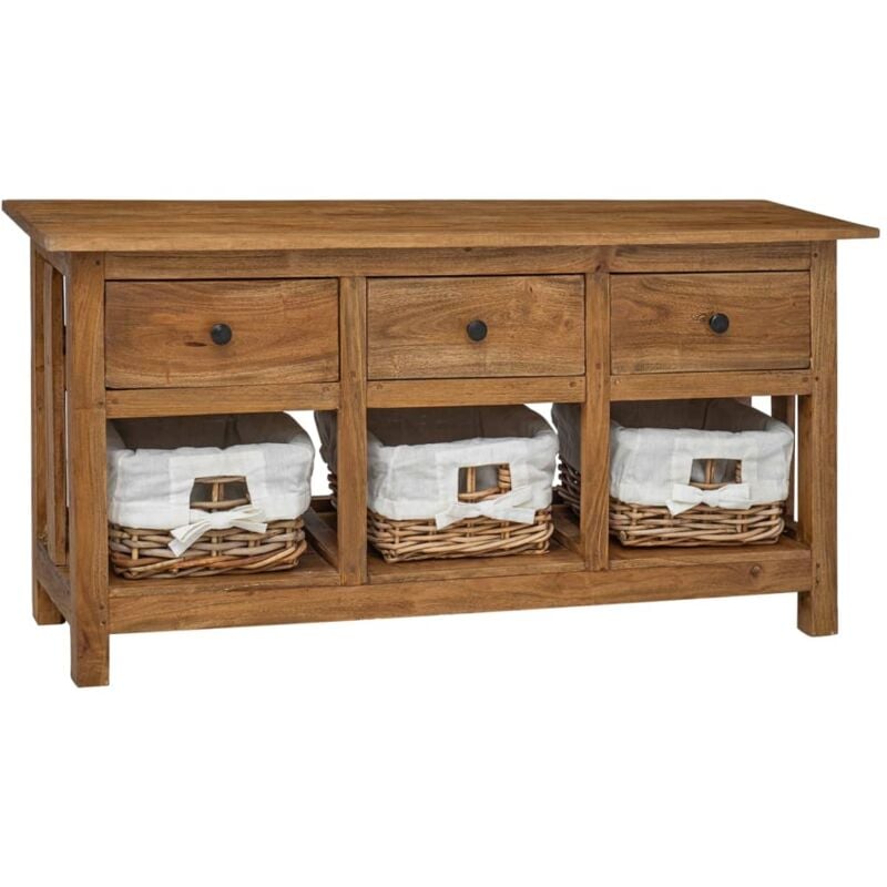 Buffet,Bahut, Meuble de Rangement Bois de récupération massif 100x30x50 cm CFW301182