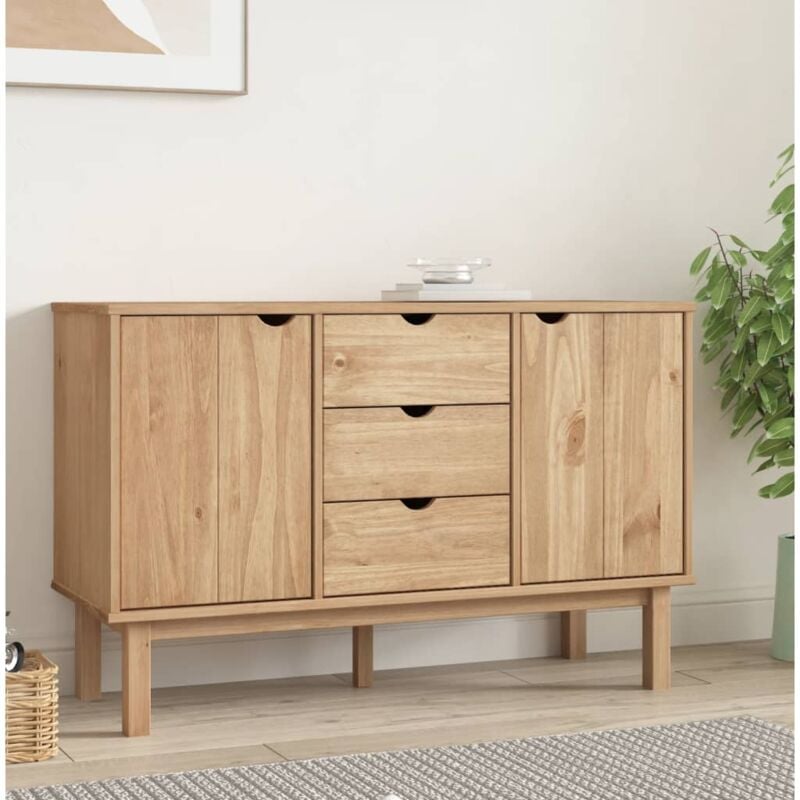 Buffet,Bahut, Meuble de Rangement otta 113,5x43x73 cm Bois massif de pin CFW380727