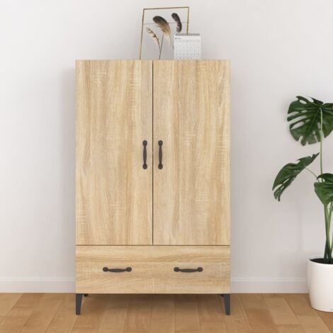 Buffet,Bahut, Meuble de Rangement pour Salon, Bureau Chêne sonoma 70x31x115 cm Bois d'ingénierie, Armoire de Rangement FBV87762
