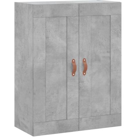 Buffet，Bahut，Armoire murale gris béton 69,5x34x90 cm bois d'ingénierie CFW51681
