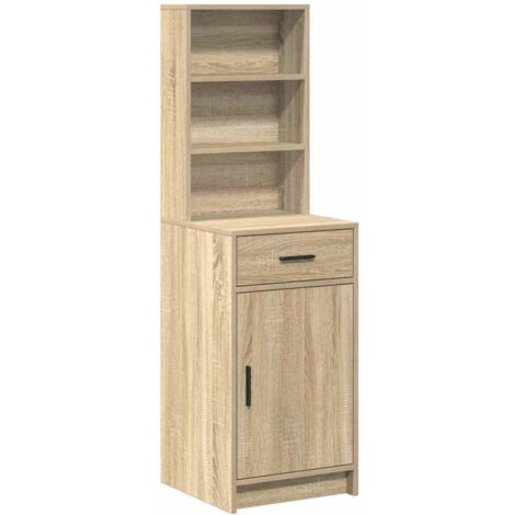 Buffet,Bahut,Haut Armoire Chêne sonoma 40 x 40,5 x 135 cm Bois d'ingénierie CFW67032
