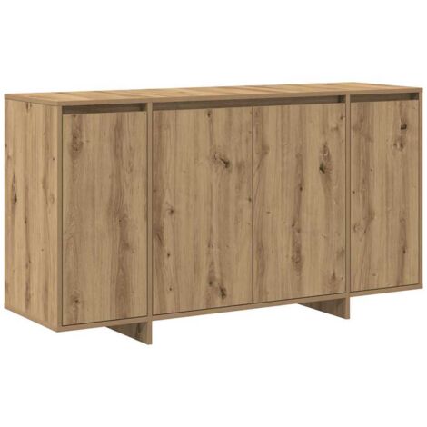 Buffet,Bahut,Meuble de Rangement chêne artisanal 135 x 41 x 69 cm Bois d'ingénierie CFW44508