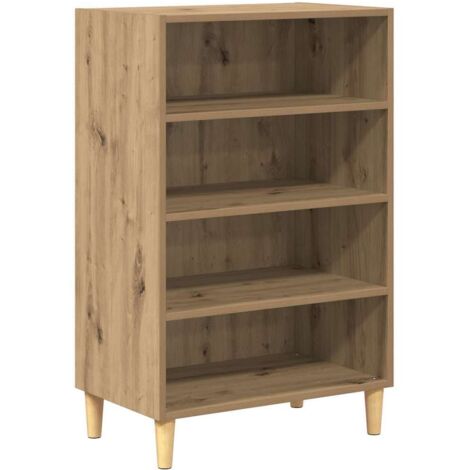 Buffet，Bahut，Meuble de Rangement chêne artisanal 57 x 35 x 89,5 cm Bois d'ingénierie CFW64674