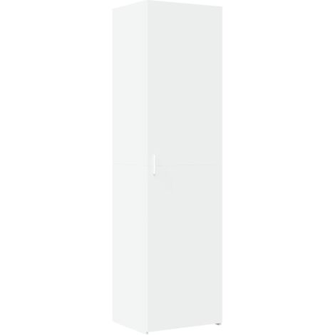 Buffet,Bahut,Meuble de Rangement haut blanc 50x42,5x185 cm bois d'ingénierie CFW75070