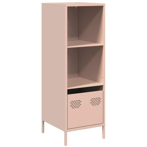 Buffet，Bahut，Meuble de Rangement haut rose 35x39x103,5 cm acier CFW62246