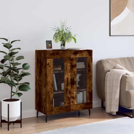 Buffet,Bahut,Meuble de Rangement pour Salon, Salle à Manger, Cuisine chêne fumé 69,5x34x90 cm bois d'ingénierie DGBDF707059