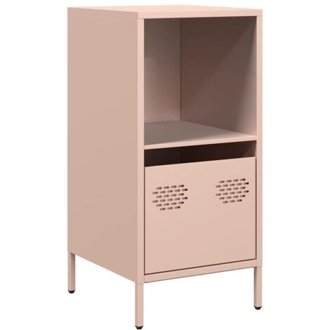 Buffet，Bahut，Meuble de Rangement rose 35x39x73,5 cm acier laminé à froid CFW84191