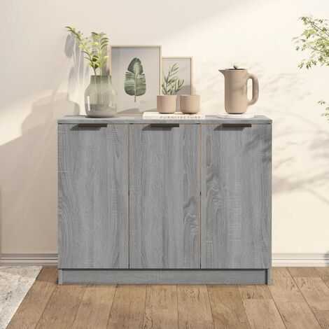 Buffet,Buffet Commode de salon/séjour Sonoma gris 90,5x30x70 cm Bois d'ingénierie -TZ25006
