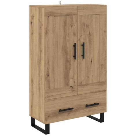 Buffet，Haut Armoire avec tiroir Chêne artisanal 69,5 x 31 x 115 cm CFW838542