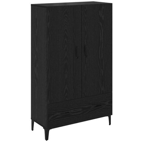 Buffet，Haut Armoire avec tiroir Chêne noir 70 x 31 x 115 cm CFW271696