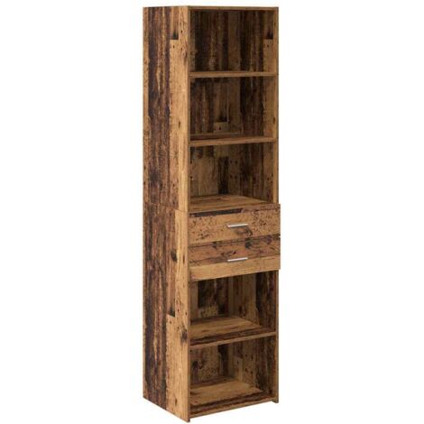 Buffet，Haut Armoire Bois Ancien 50 x 42,5 x 185 cm Bois d'ingénierie CFW265038