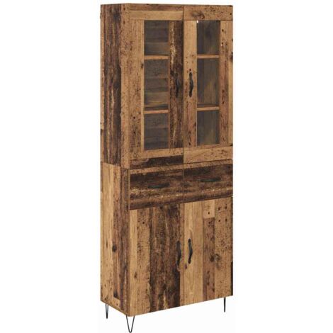 Buffet,Haut Armoire Bois Ancien 69,5 x 34 x 180 cm Bois d'ingénierie CFW286394