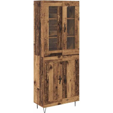 Buffet，Haut Armoire Bois Ancien 69,5 x 34 x 180 cm Bois d'ingénierie CFW485947