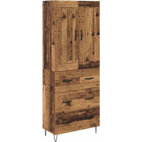 Buffet,Haut Armoire Bois Ancien 69,5 x 34 x 180 cm Bois d'ingénierie CFW595937