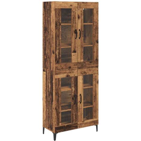 Buffet,Haut Armoire Bois Ancien 69,5 x 34 x 180 cm Bois d'ingénierie CFW641556